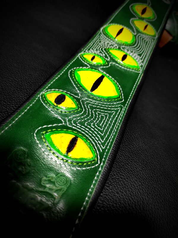 Corra para guitarra y bajo de cuero personalizada