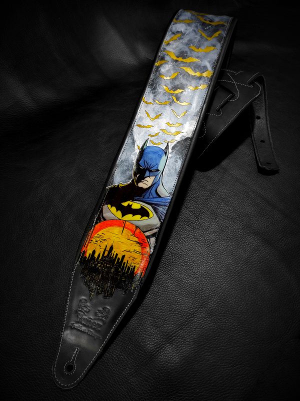Correa para guitarra o bajo de cuero personalizada
