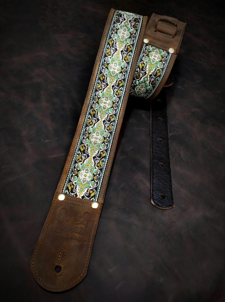 Correa para guitarra de cuero estilo vintage