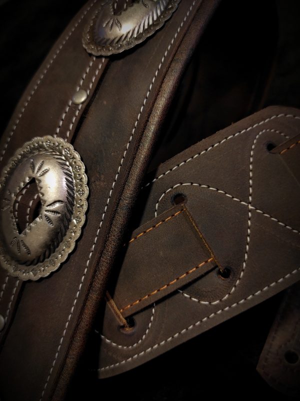 Correa para guitarra/bajo Conchos chocolate - Imagen 6