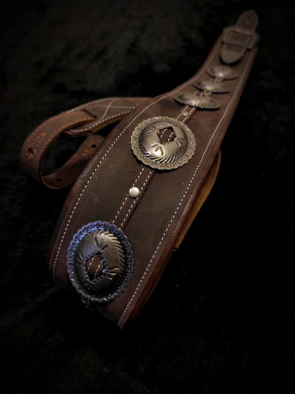 Correa para guitarra/bajo Conchos chocolate - Imagen 5