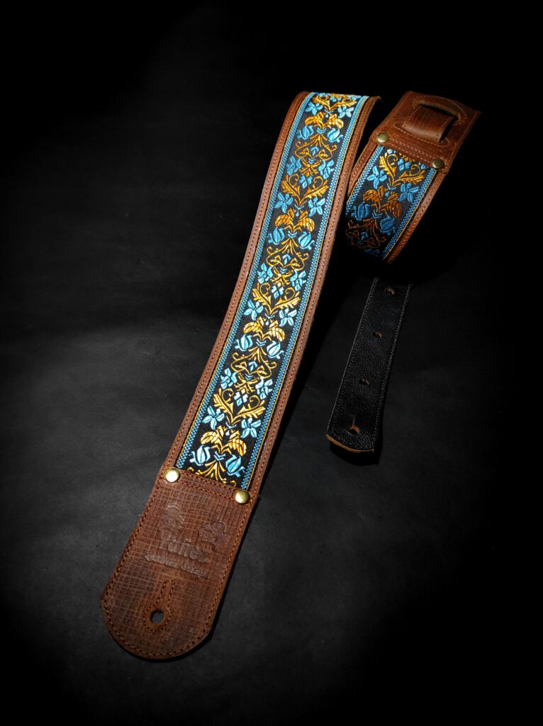 Correa para guitarra de cuero estilo vintage